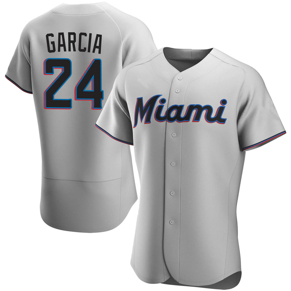 Authentic Miami Marlins Avisail Garcia Road Jersey - Gray Authentic Miami Marlins Avisail Garcia Road Jersey - Gray
