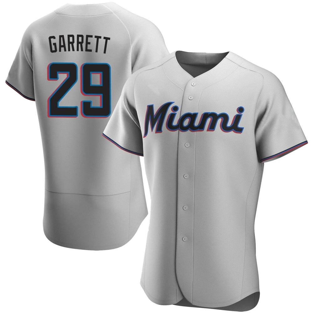Authentic Miami Marlins Braxton Garrett Road Jersey - Gray Authentic Miami Marlins Braxton Garrett Road Jersey - Gray