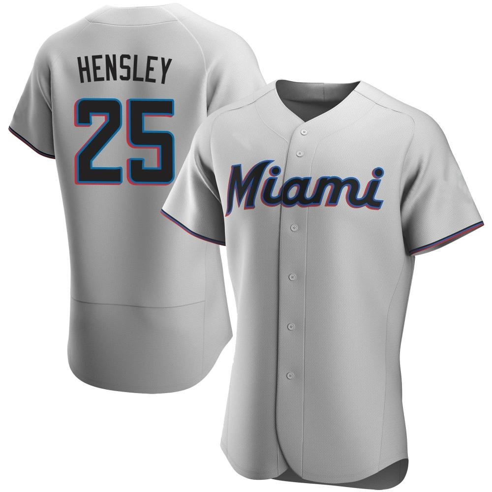 Authentic Miami Marlins David Hensley Road Jersey - Gray Authentic Miami Marlins David Hensley Road Jersey - Gray