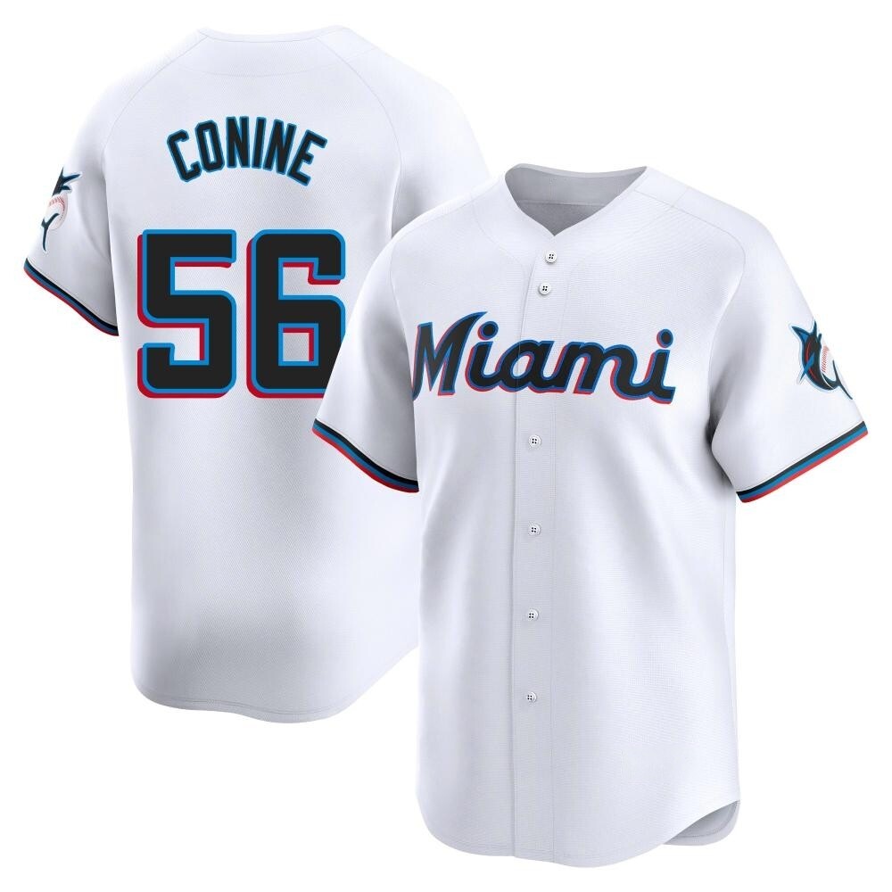 Limited Miami Marlins Griffin Conine Home Jersey - White