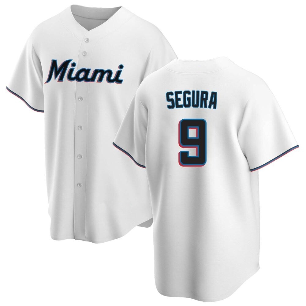 Youth Replica Miami Marlins Jean Segura Home Jersey - White Youth Replica Miami Marlins Jean Segura Home Jersey - White