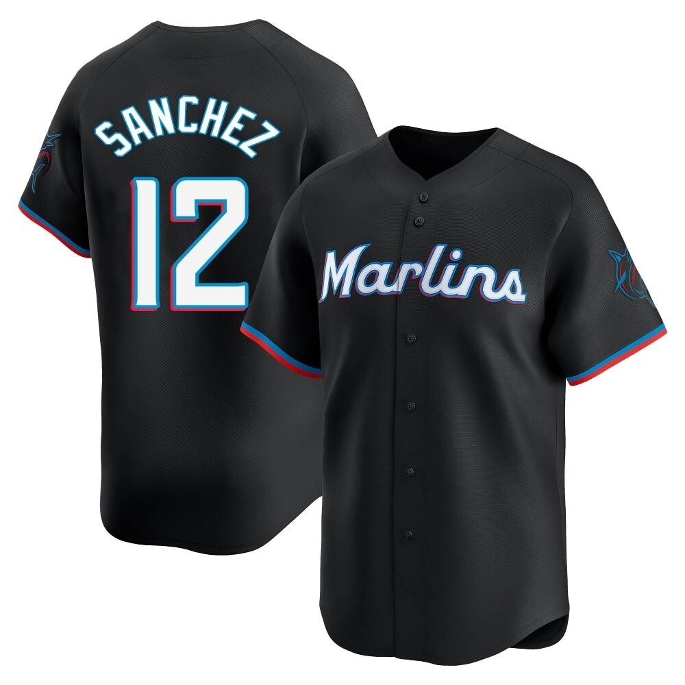 Limited Miami Marlins Jesus Sanchez Alternate Jersey - Black