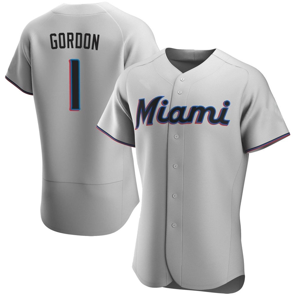 Authentic Miami Marlins Nick Gordon Road Jersey - Gray Authentic Miami Marlins Nick Gordon Road Jersey - Gray