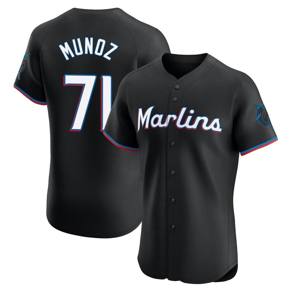 Elite Miami Marlins Roddery Munoz Alternate Vapor Premier Jersey - Black Elite Miami Marlins Roddery Munoz Alternate Vapor Premier Jersey - Black