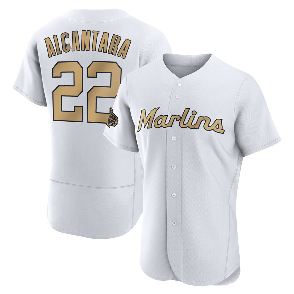 Game Miami Marlins Sandy Alcantara Los Authentic 2022 All-Star Jersey - White Game Miami Marlins Sandy Alcantara Los Authentic 2022 All-Star Jersey - White