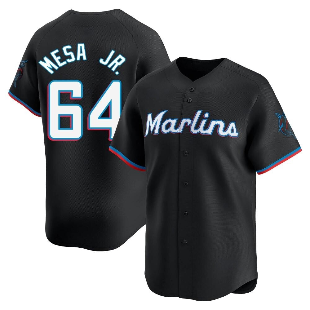 Youth Limited Miami Marlins Victor Mesa Jr. Alternate Jersey - Black Youth Limited Miami Marlins Victor Mesa Jr. Alternate Jersey - Black