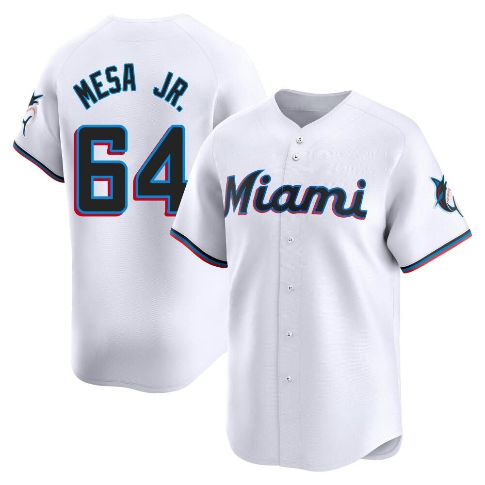 Youth Limited Miami Marlins Victor Mesa Jr. Home Jersey - White Youth Limited Miami Marlins Victor Mesa Jr. Home Jersey - White