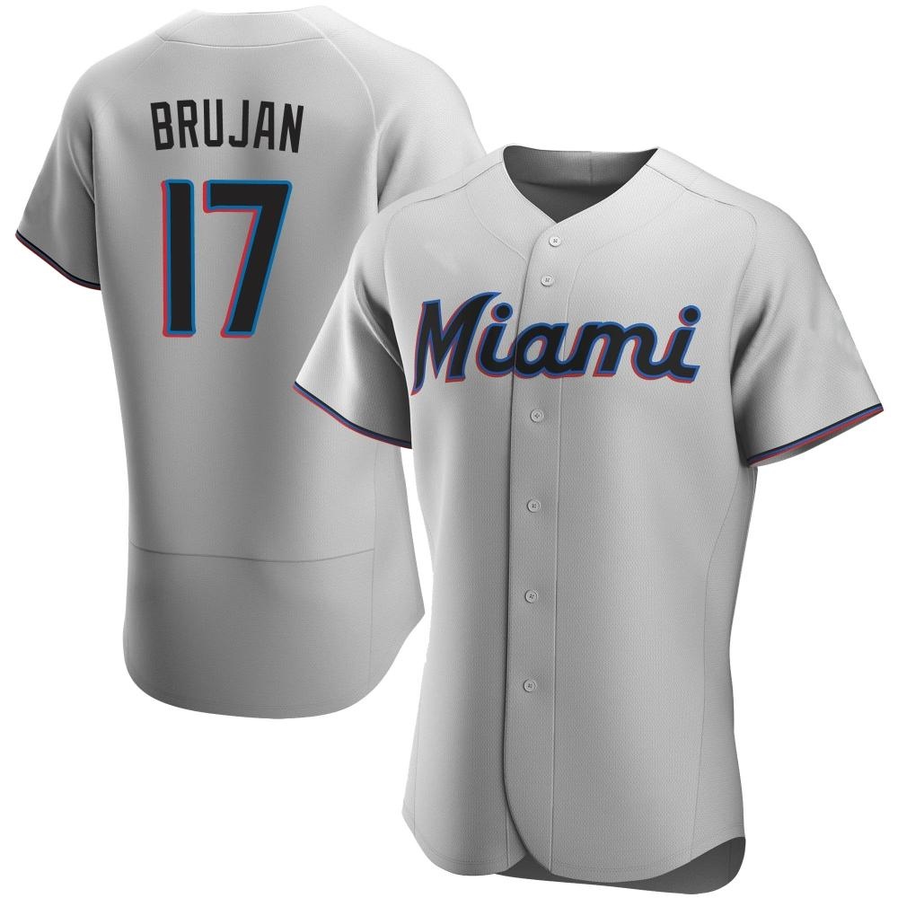 Authentic Miami Marlins Vidal Brujan Road Jersey - Gray Authentic Miami Marlins Vidal Brujan Road Jersey - Gray